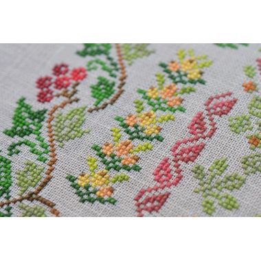 Cross Stitch Kit Tela Artis - Autumn Symphony sampler, X-020