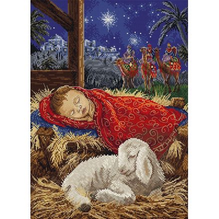 Letistitch Cross Stitch Kit – L9952 Baby Jesus with 62 Colors