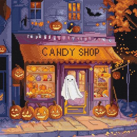 Letistitch Cross Stitch Kit – L9950 Pumpkin Lane with 48 Colors