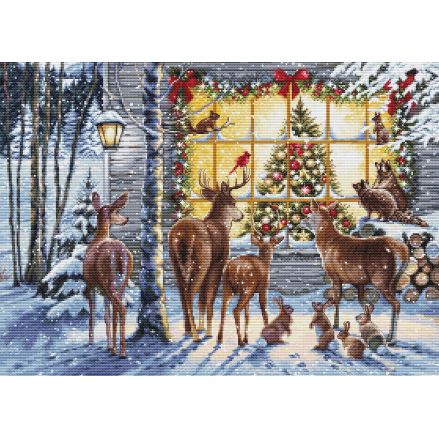 Cross Stitch Kit Luca-S GOLD - Nosy Neighbours, BU5086
