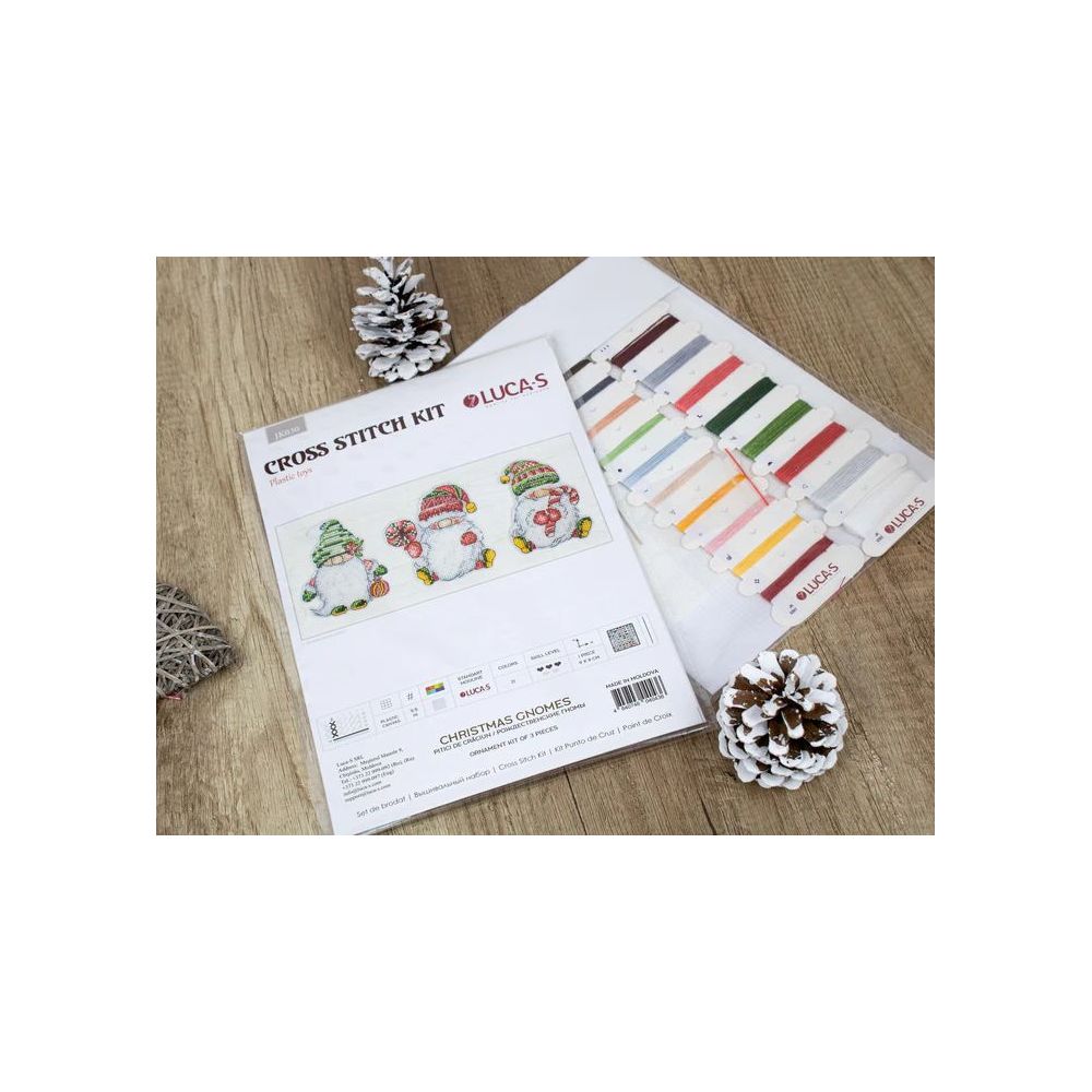 Toys Cross Stitch Kits Christmas Gnomes, Luca-S JK030