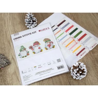 Toys Cross Stitch Kits Christmas Gnomes, Luca-S JK030