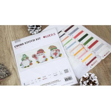 Toys Cross Stitch Kits Christmas Gnomes, Luca-S JK030