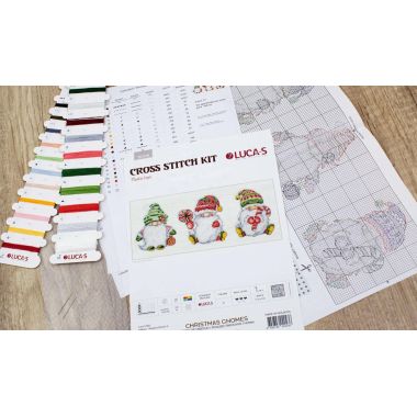 Toys Cross Stitch Kits Christmas Gnomes, Luca-S JK030