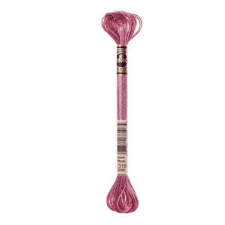DMC E316 Light Effect Floss – Pink Amethyst