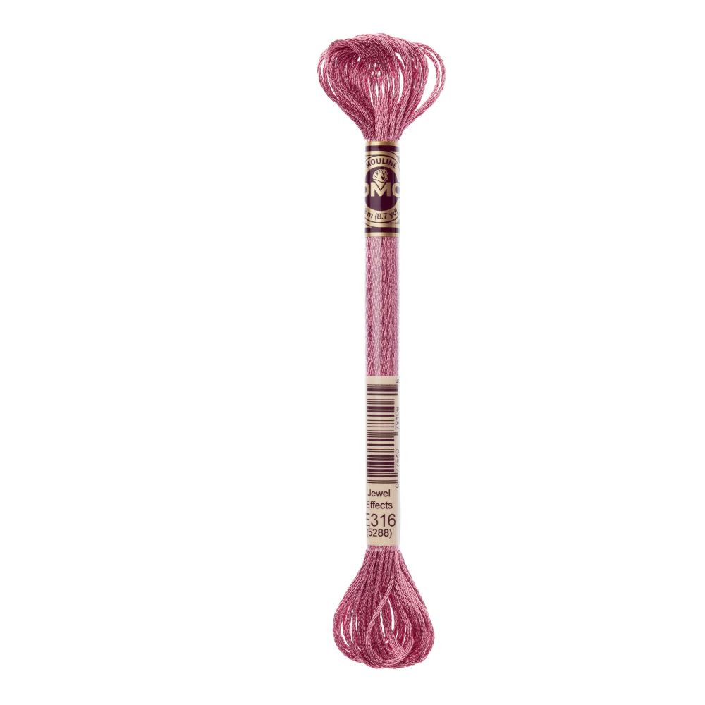 DMC E316 Light Effect Floss – Pink Amethyst DMC E316 Light Effect Floss – Pink Amethyst