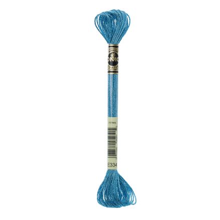 DMC E334 Light Effect Floss – Blue Topaz