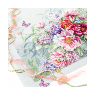 Counted Cross Stitch Peonies and Hydrangeas, Magic Needle 510-224