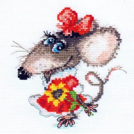 Alisa Counted Cross Stitch Kit 0-76 – Mousy