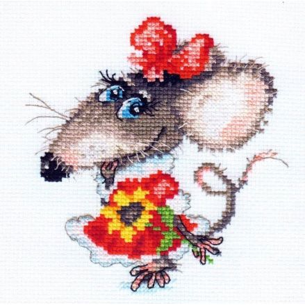 Alisa Counted Cross Stitch Kit 0‑76 – Mousy