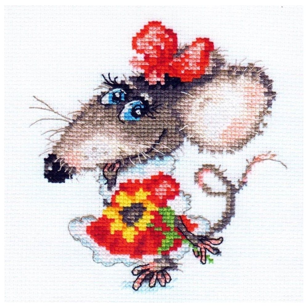 Alisa Counted Cross Stitch Kit 0‑76 – Mousy