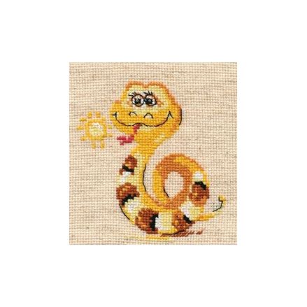 Alisa Counted Cross Stitch Kit 0‑96 – Kind Snake