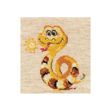 Alisa Counted Cross Stitch Kit 0‑96 – Kind Snake