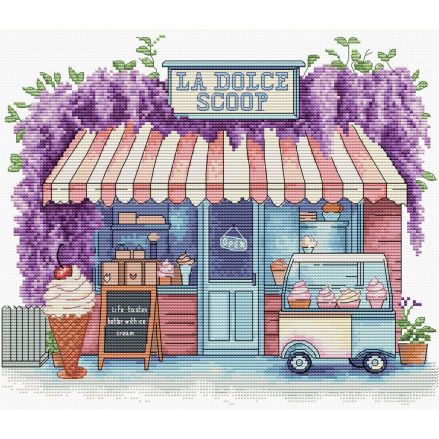 Cross Stitch Kit Luca-S - Ice Cream Scoop B1428