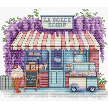 Cross Stitch Kit Luca-S - Ice Cream Scoop B1428