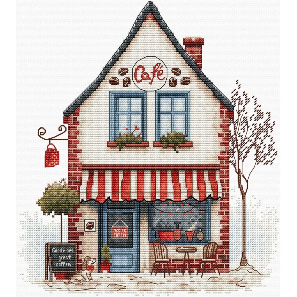 Cross Stitch Kit Luca-S - Welcome to Coffee! B1427