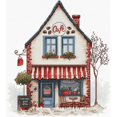 Cross Stitch Kit Luca-S - Welcome to Coffee! B1427