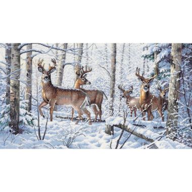 Counted Cross Stitch Kit Gold Collection Woodland Winter, Dimensions 35130