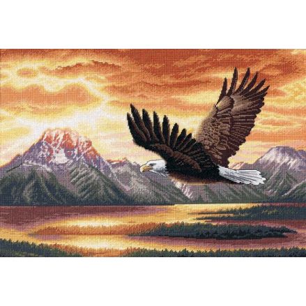 Counted Cross Stitch Kit Silent Flight, Dimensions Gold Collection 35165