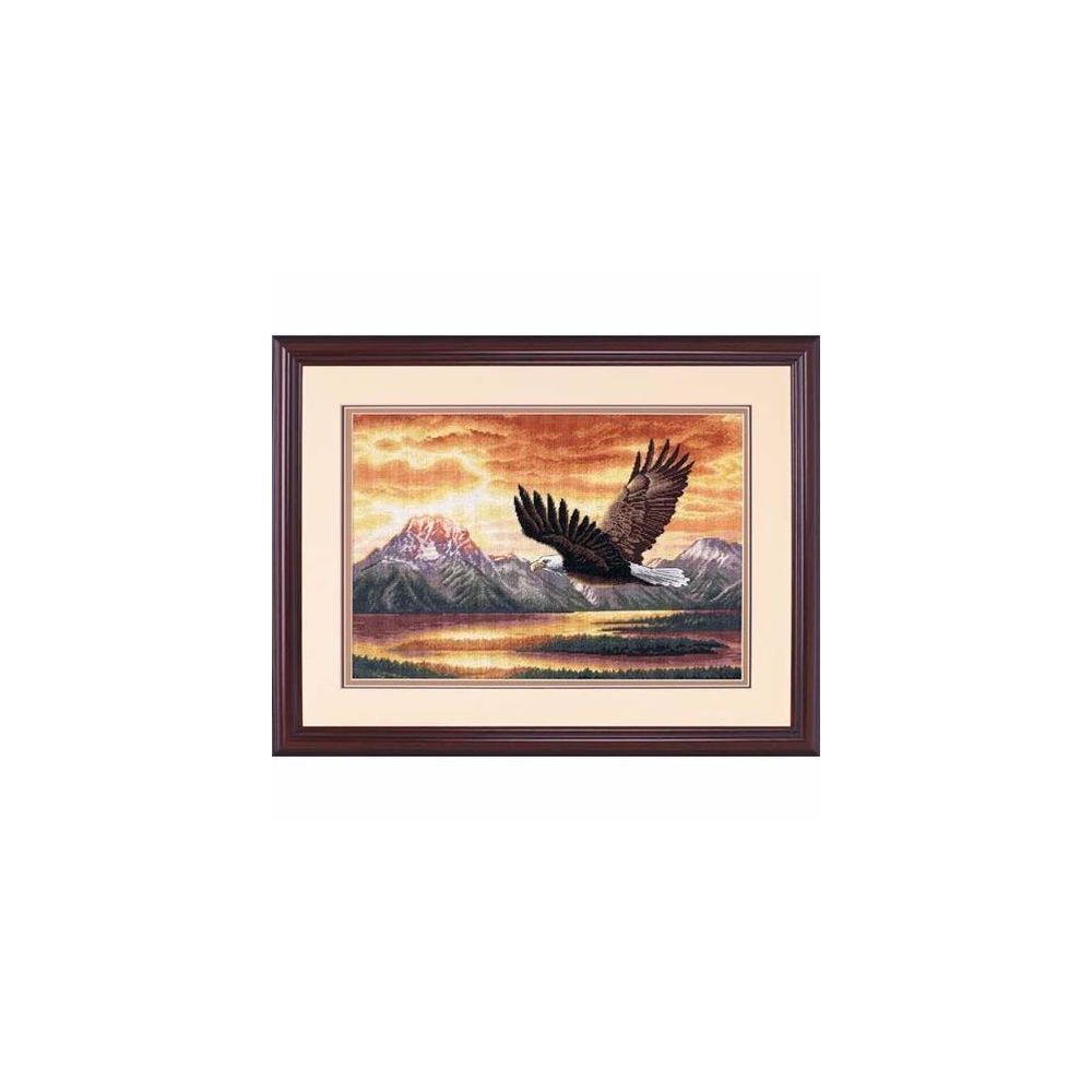 Counted Cross Stitch Kit Silent Flight, Dimensions Gold Collection 35165