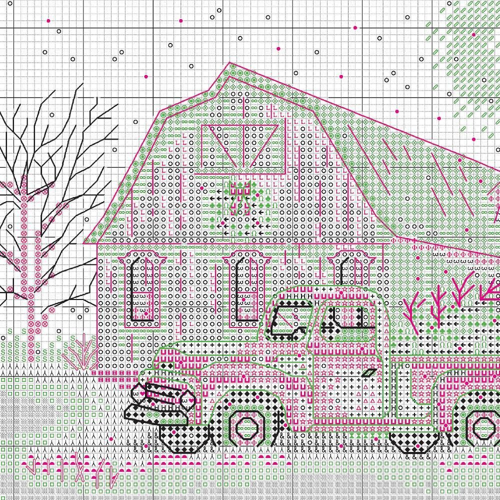 Dimensions Counted Cross Stitch Kit 70-08998 – Winter Farm