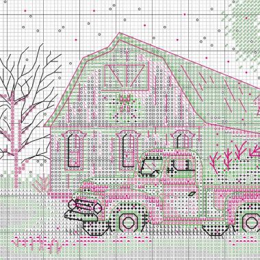 Dimensions Counted Cross Stitch Kit 70-08998 – Winter Farm