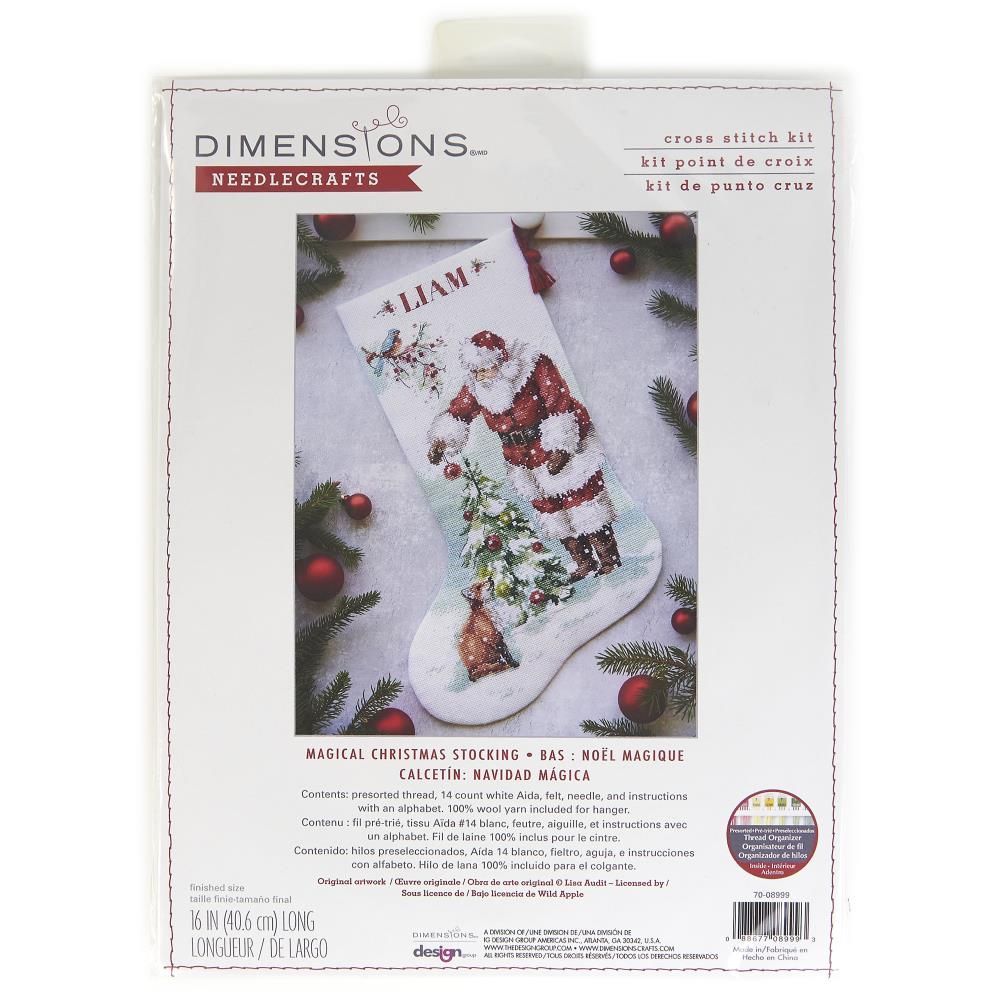 Dimensions Counted Cross Stitch Kit 70-08999 – Magical Christmas Stocking