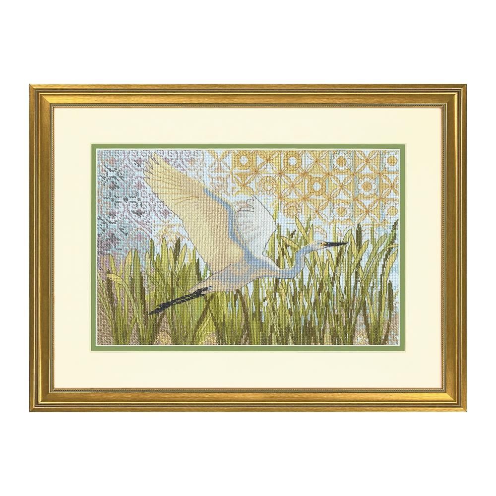 Dimensions Counted Cross Stitch Kit 14"X9" -Egret In Flight (14 Count), 70-35411