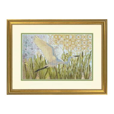 Dimensions Counted Cross Stitch Kit 14"X9" -Egret In Flight (14 Count), 70-35411