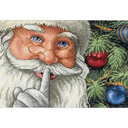 Dimensions Cold Collection Petites Counted Cross Stitch Kit Santa's Secret, 8799