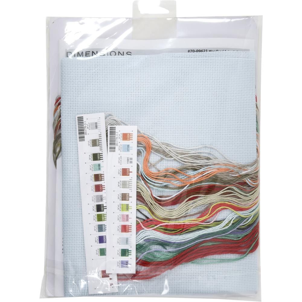 Dimensions Counted Cross Stitch Kit 16" Long -Woodland Animals Stocking (14 Count), 70-09621