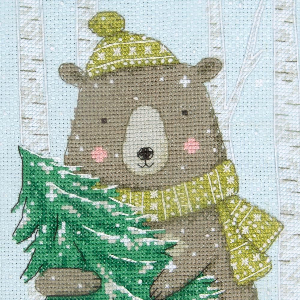 Dimensions Counted Cross Stitch Kit 16" Long -Woodland Animals Stocking (14 Count), 70-09621