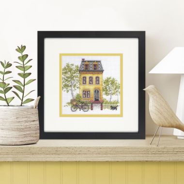 Dimensions Gold Collection Petites Cross-Stitch Kit Yellow House, 70-65226