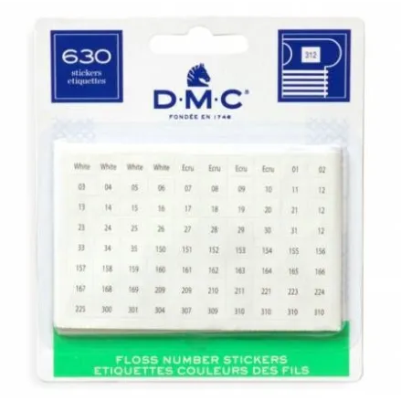 DMC Floss Number Stickers, 6103