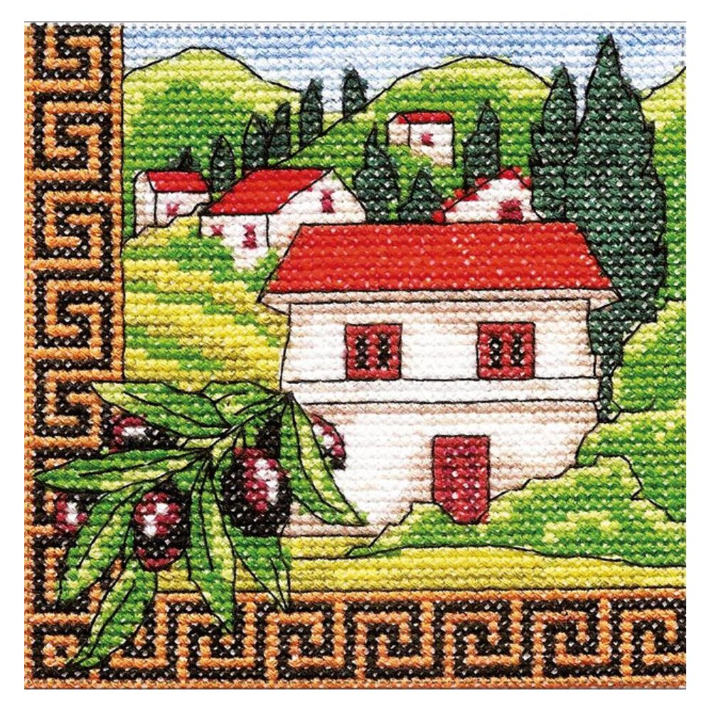 Cross-Stitch Kit “Greece Olives ” Lady 01277