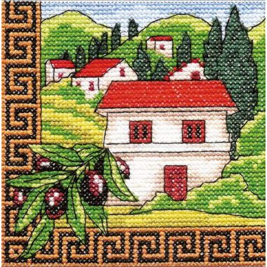 Cross-Stitch Kit “Greece Olives ” Lady 01277