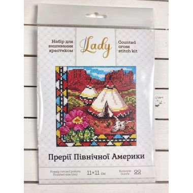 Cross-Stitch Kit “Indian Wigwam” Lady 01279