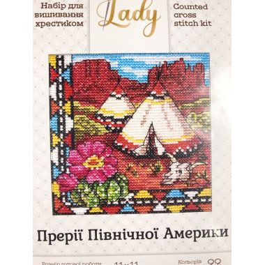 Cross-Stitch Kit “Indian Wigwam” Lady 01279