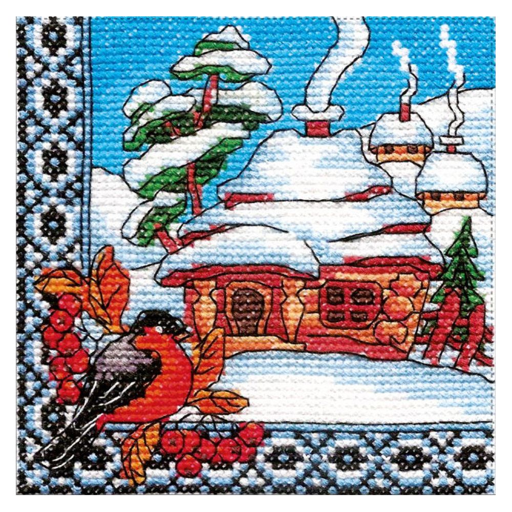 Cross-Stitch Kit “Winter Ukraine” Lady 01295