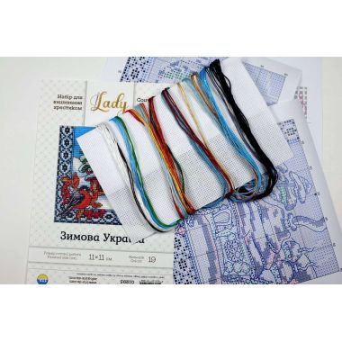 Cross-Stitch Kit “Winter Ukraine” Lady 01295