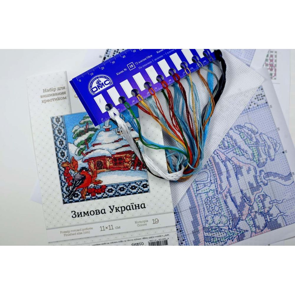 Cross-Stitch Kit “Winter Ukraine” Lady 01295