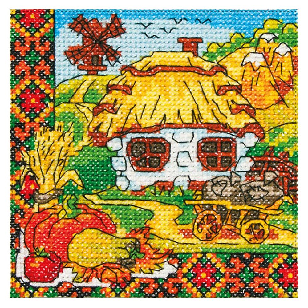 Cross-Stitch Kit “Harvest Time” Lady 01301