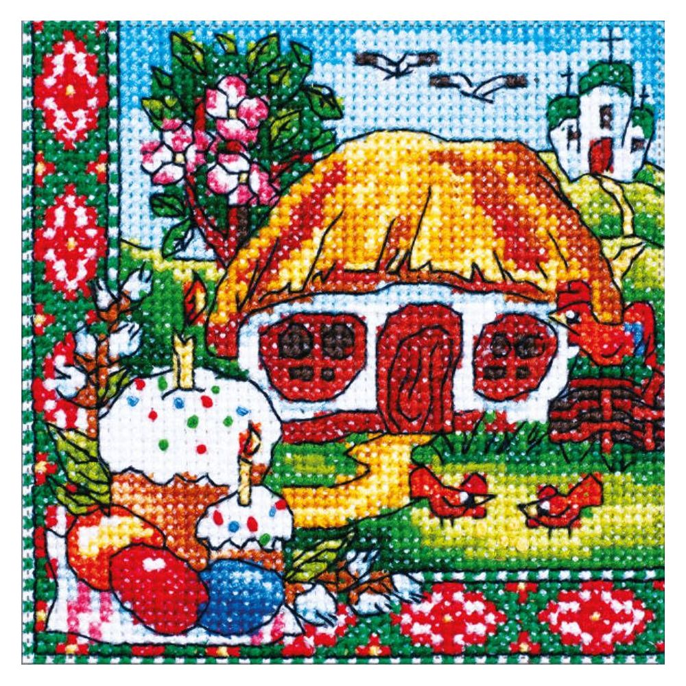 Cross-Stitch Kit “Easter” Lady 01303