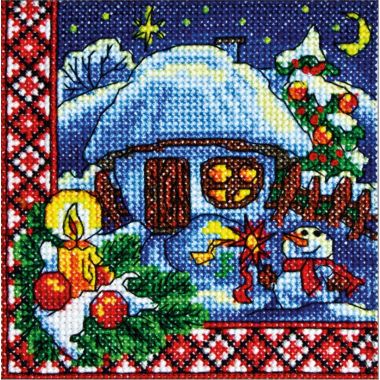 Cross-Stitch Kit “Christmas Eve” Lady 01304
