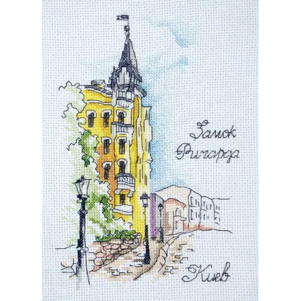 Cross-Stitch Kit “Castle of Richard the Lionheart” Lady 01307