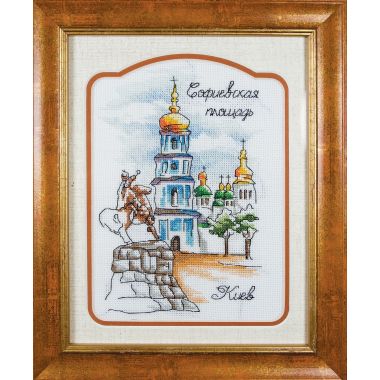 Cross-Stitch Kit “Sofievskaya Square (St. Sofia Cathedral)” Lady 01309
