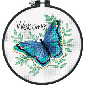 Counted Cross Stitch Kit Welcome Butterfly, Dimensions 73147