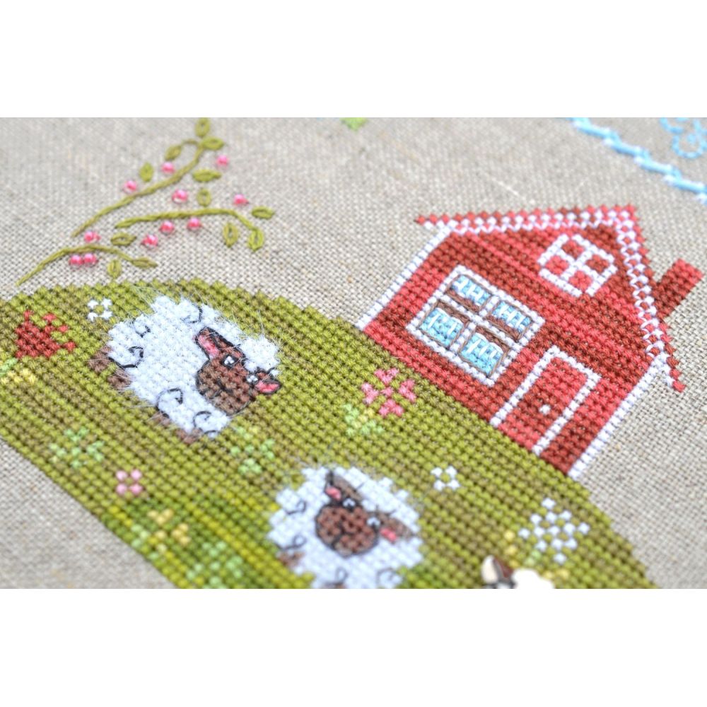 In the meadow Cross Stitch Kit – Tela Artis X-028 – Sampler – Hand-dyed Threads