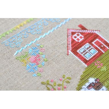 In the meadow Cross Stitch Kit – Tela Artis X-028 – Sampler – Hand-dyed Threads
