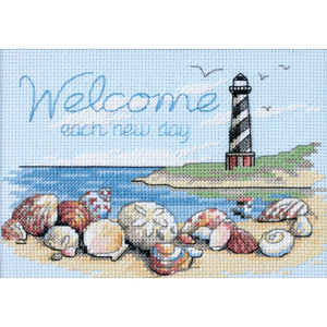 Counted Cross Stitch Kit Welcome Each New Day, Dimensions 65032